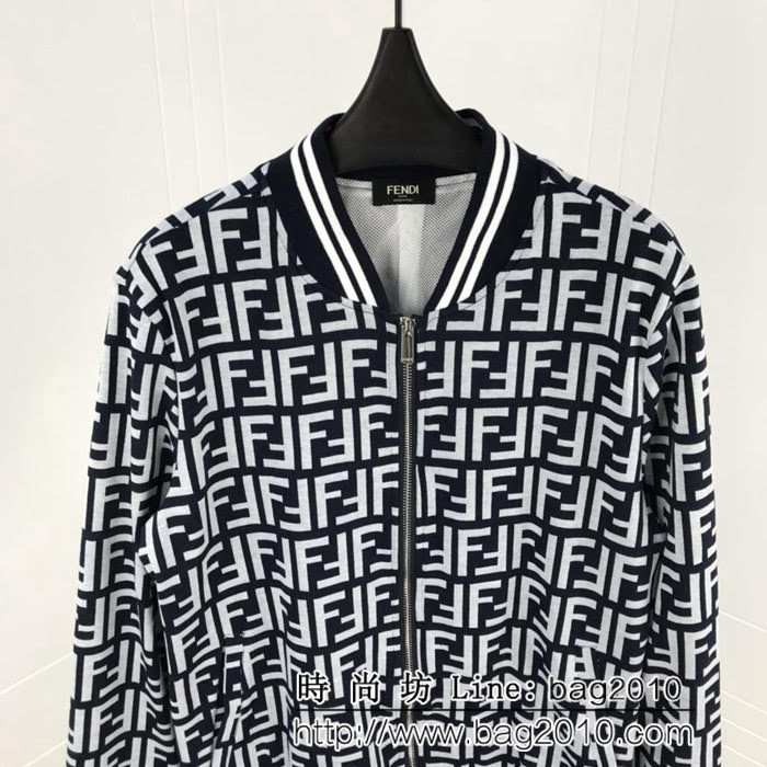 FENDI芬迪 18ss秋冬新款 全身FF提花字母 夾克外套 男女同款 ydi1600
